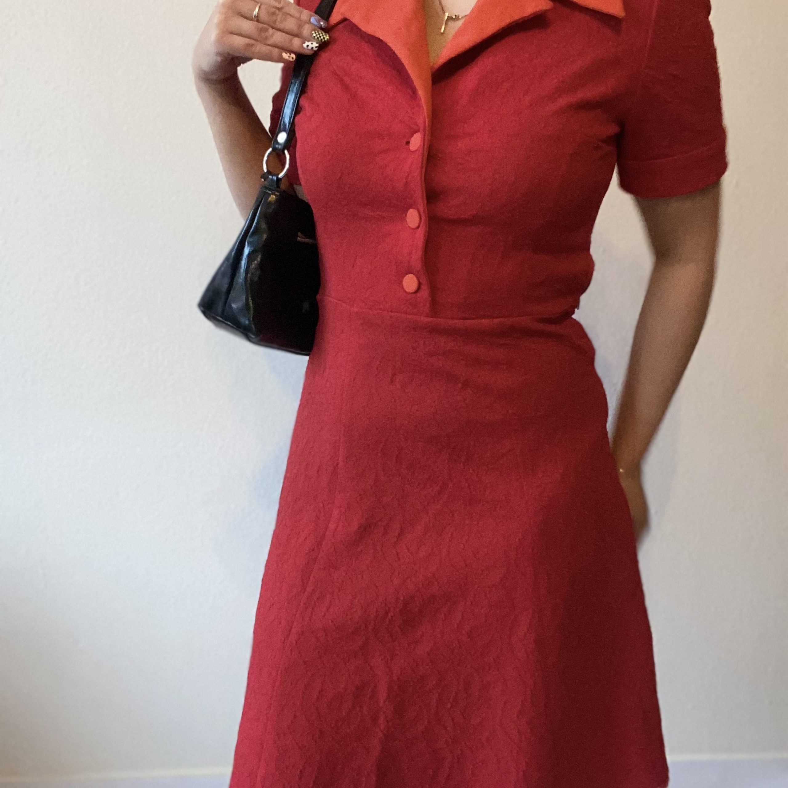 Vintage wollen jurk uit de jaren 50 - Vintageconnector
